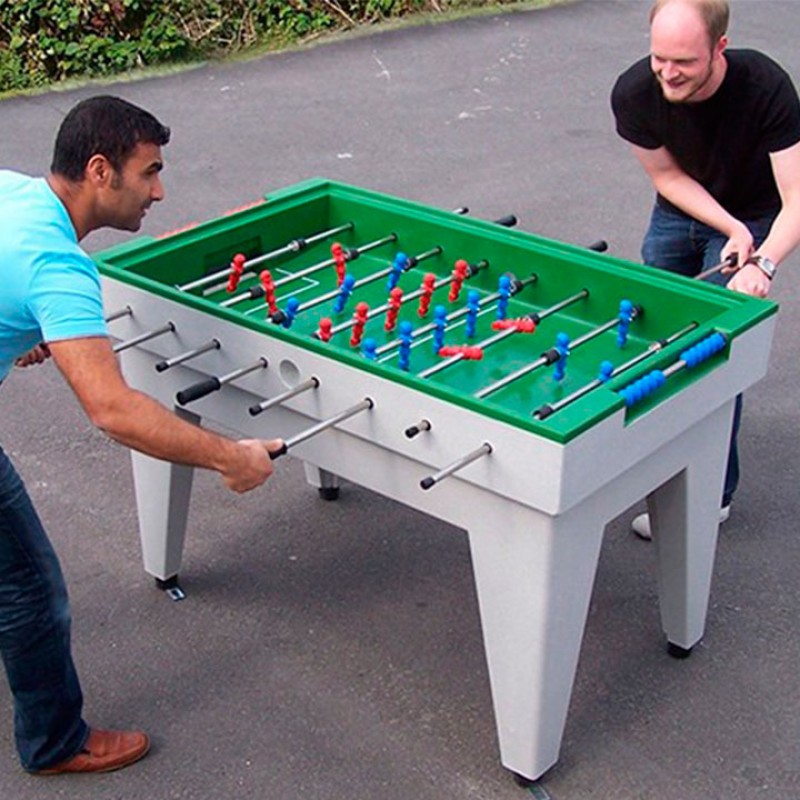 Taula de futbolí en color Blau